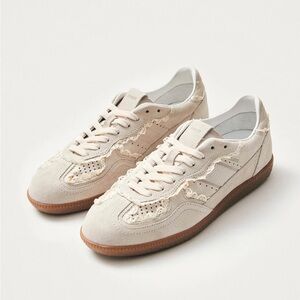 ALOHAS TB.490 CROCHET CREAM LEATHER SNEAKERS
